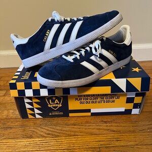 adidas gazelle silver green womens adidas Men's Gazelle MLS La Galaxy, 9 main image 0